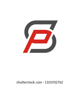 creative letter sp letter logo concept