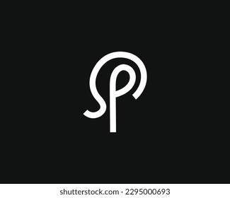 creative letter SP logo design vector template