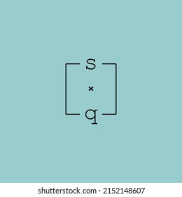 creative letter SQ logo design concept for sale in high quality professional design.