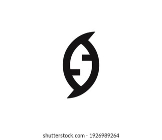 creative letter SS logo design vector template