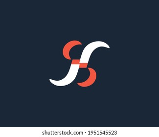 creative letter SS logo design vector template