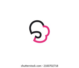 creative letter SW or SE logo design vector template