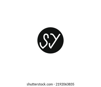 Creative Letter Sy Logo Design Vector Stock Vector (Royalty Free ...