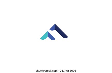 Creative letter symbol logo for business letter a, z, k, f, aa logo design 