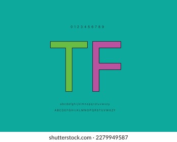 Creative Letter T F Logo Design Vektorvorlage. Buchstaben T F-Symbol-Design-Vorlagenelemente