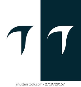 Creative Letter T Flying Logo Icon Vector y Arte vectorial de stock.