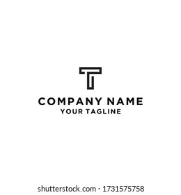 creative letter t logo icon design template