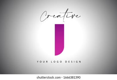 Creative Letter T Logo With Purple Gradient and Creative Letter Cut. Icon Vector Illustration.