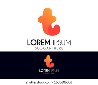 Creative letter T vector logo design. With colorful style concept. Modern abstract symbol. Perfect icon for your brand identity. Graphic design elements