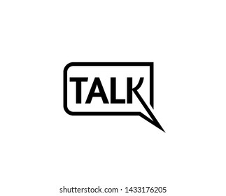 Creative Letter Talk Bubble Logo Design Symbol Vector Illustration