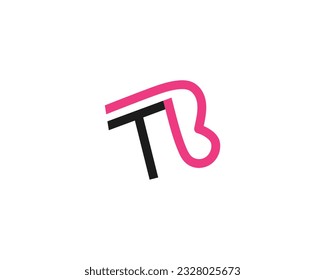 creative letter TB logo design vector template