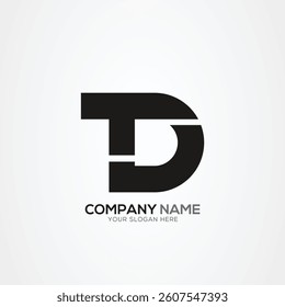 Creative Letter TD DT Monogram Logo Template With Vector Eps