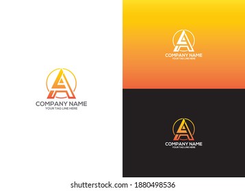 Creative letter A Template For a Company.