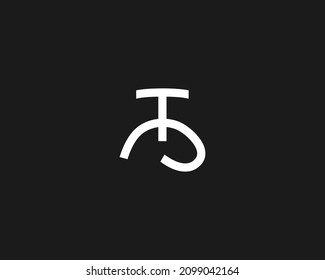 plantilla de vector de diseño de logotipo de letra creativa TM