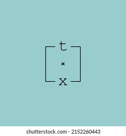 concepto de diseño de logotipo TX de carta creativa para su venta en un diseño profesional de alta calidad.