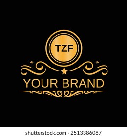 Creative letter TZF unique logo design vector and Illustration