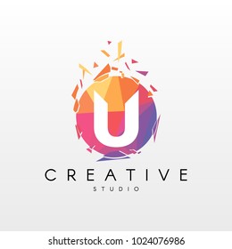 Creative Letter U Logo Design.