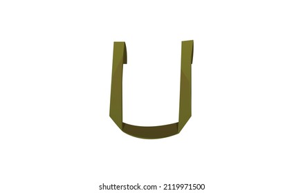 Plantilla vectorial de diseño de logotipo de letra creativa U.Vector de ilustración de letra U.