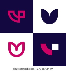 Creative Letter U Logo Design – Modern Simple Colorful Initial U Icon for Branding, Startup, Business, and Digital Identity