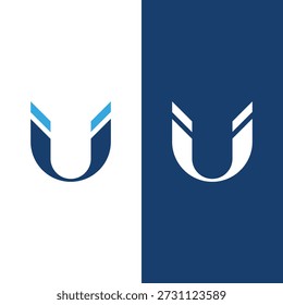 Creative letter U logo icon design template elements Stock Vector.