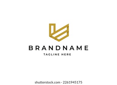 Creative letter U minimalist logo design concept. Initial symbol for corporate business identity. Alphabet vector element