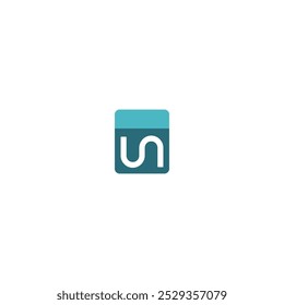 Creative letter U and N ambigram logo design vector. logo template