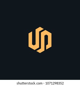 Creative letter U P vector designs