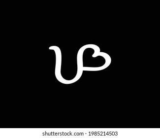 plantilla de vector de diseño de logotipo UB de letra creativa