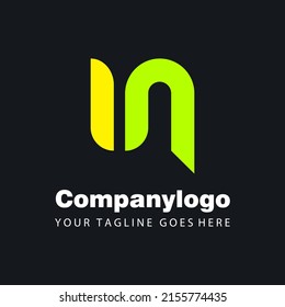 creative letter un for logo company design