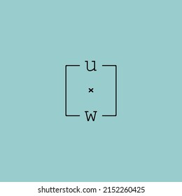 creative letter UW logo design concept for sale in high quality professional design.