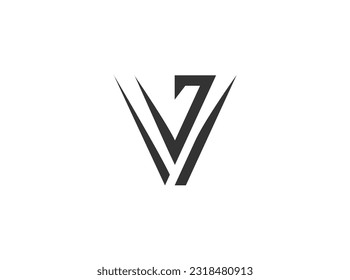 Diseño del logotipo de letra creativa v g Vectores e ilustraciones