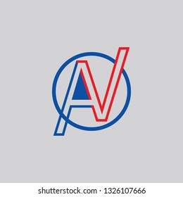 Creative Letter A V Logo