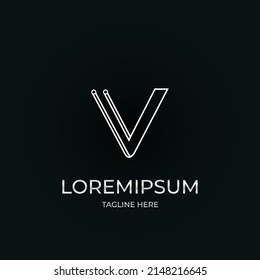 Creative Letter V logo design