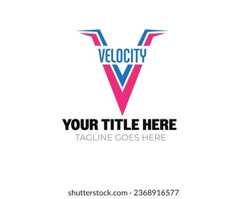 Creative Letter V Logo Design Idea