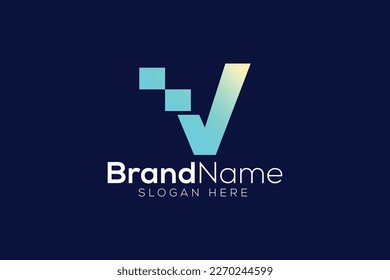 Design-Vorlage für Creative Letter / Technology-Logo