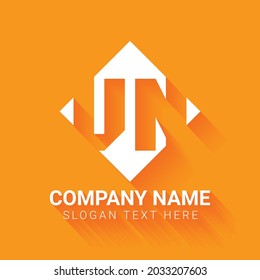 creative letter VN logo design template , Initials logo, minimalist logo, flat logo design