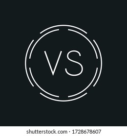 Creative Letter VS Logo Creative Typography Vector Template. Digital Abstract Letter VS Logo Design.