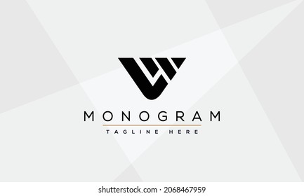 Creative Letter VW Logo Design Monogram