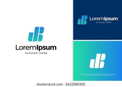 Creative letter W and B accounting logo design. Business logo design template