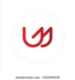 Creative Letter W Logo Design Element. Circle concept symbol suitable for logo company.