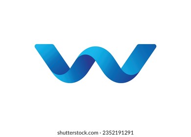 Creative letter w logo design template