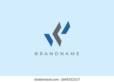 Plantilla creativa del Vector del diseño del logotipo de la letra W.