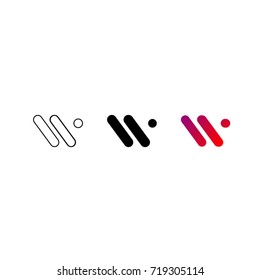 Creative Letter W Logo design vector template