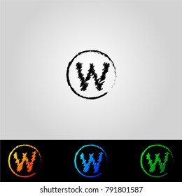 Creative Letter W Logo design vector illustration