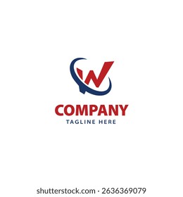 Creative Letter W Logo - W Manufacturing and tech company logo