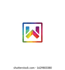 Creative letter W vector logo design.
