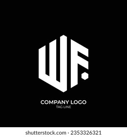 Creative Letter WF Logo Design, Icon,Template,Symbol