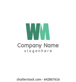 Creative Letter WM element logo design