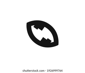 creative letter WM logo design vector template for Rugby sport