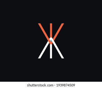 letra creativa WM logo design vector plantilla